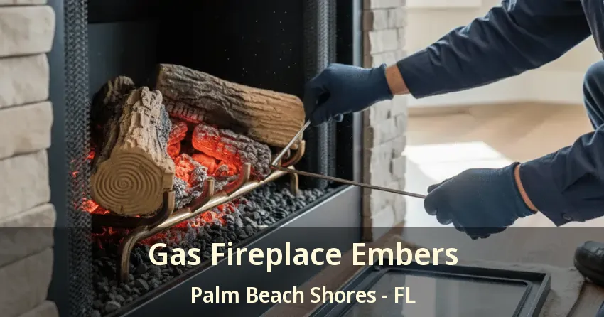 Gas Fireplace Embers Palm Beach Shores - FL