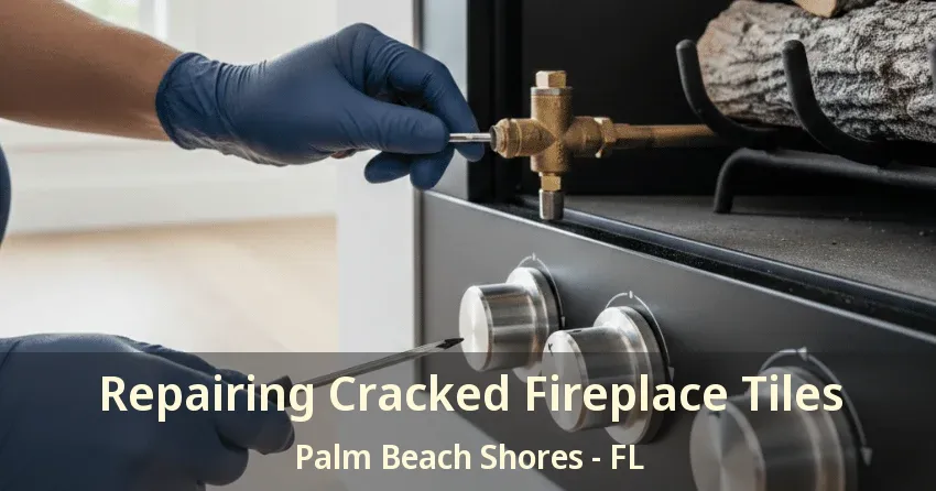 Repairing Cracked Fireplace Tiles Palm Beach Shores - FL